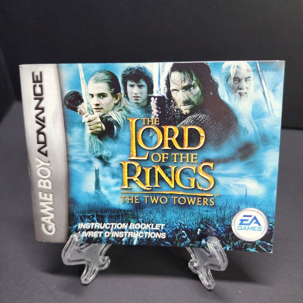 The Lord Of The Rings: The Two Towers Game Boy Advance - Manual Booklet Only!
